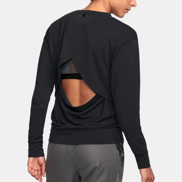 Set of 2 Under Armour Unstoppable Knit Open Back Sweater - Picture 2 of 12